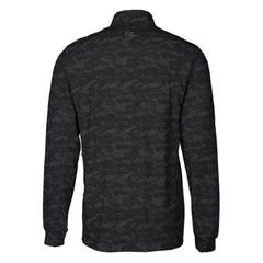 Detroit Lions Cutter & Buck Throwback Logo Traverse Camo Print Stretch Quarter-Zip Pullover Top - Black sale