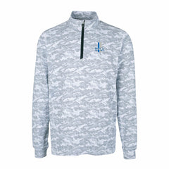 Detroit Lions Cutter & Buck Throwback Logo Traverse Camo Print Stretch Quarter-Zip Pullover Top - Charcoal for sale