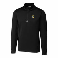 Green Bay Packers Cutter & Buck Throwback Logo Traverse Stretch Quarter-Zip Pullover Top - Black sale