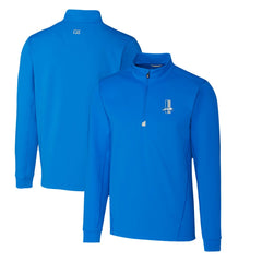 Detroit Lions Cutter & Buck Throwback Logo Traverse Stretch Quarter-Zip Pullover Top - Blue discount