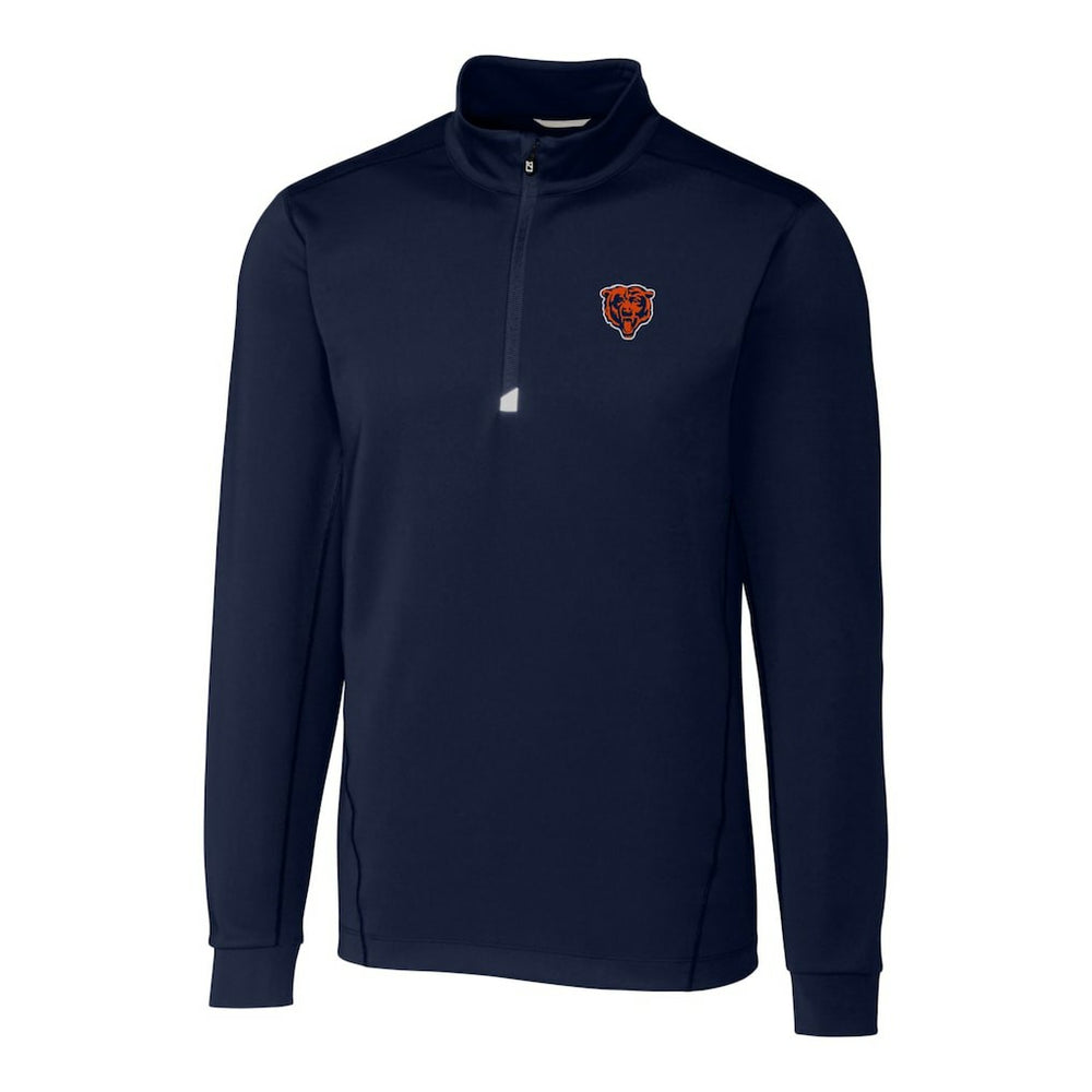 Chicago Bears Cutter & Buck Throwback Logo Traverse Stretch Quarter-Zip Pullover Top - Navy sale