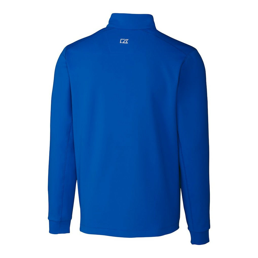 Seattle Seahawks Cutter & Buck Throwback Logo Traverse Stretch Quarter-Zip Pullover Top - Royal outlet