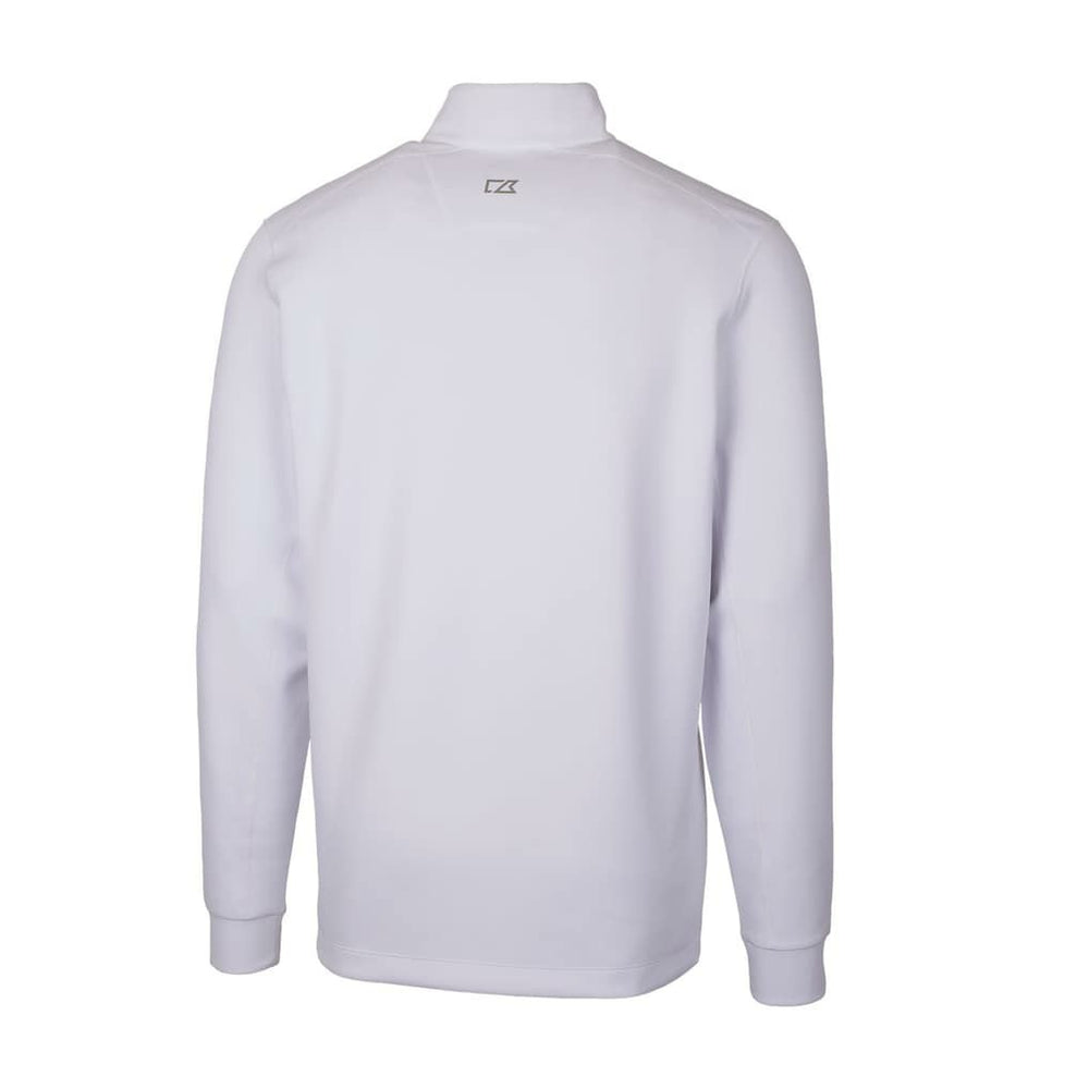 Atlanta Falcons Cutter & Buck Throwback Logo Traverse Stretch Quarter-Zip Pullover Top - White cheap