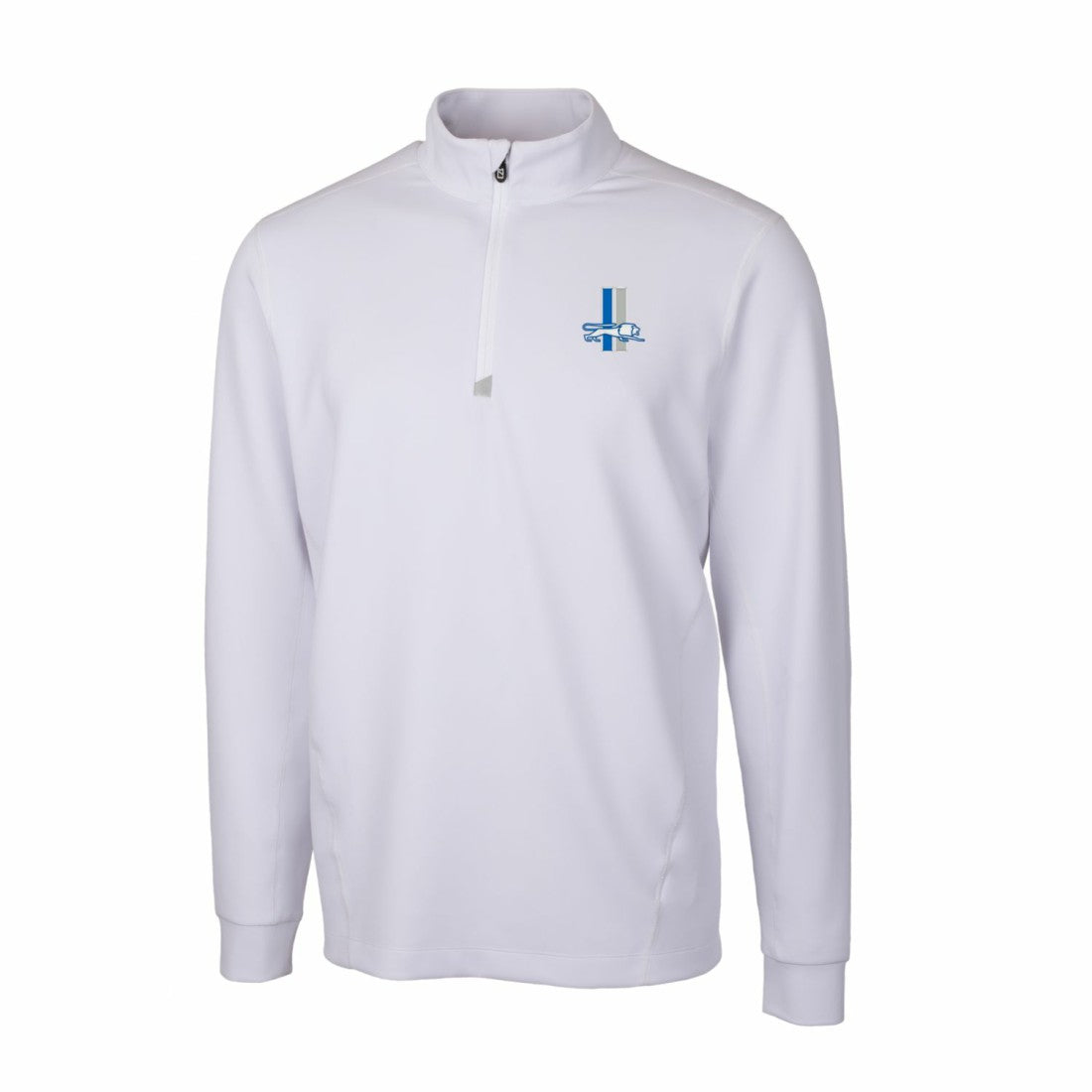Detroit Lions Cutter & Buck Throwback Logo Traverse Stretch Quarter-Zip Pullover Top - White on sale