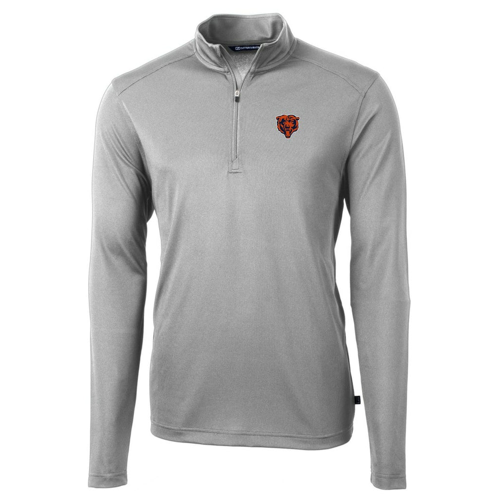 Chicago Bears Cutter & Buck Throwback Logo Virtue Eco Pique Recycled Quarter-Zip Pullover Top - Gray online