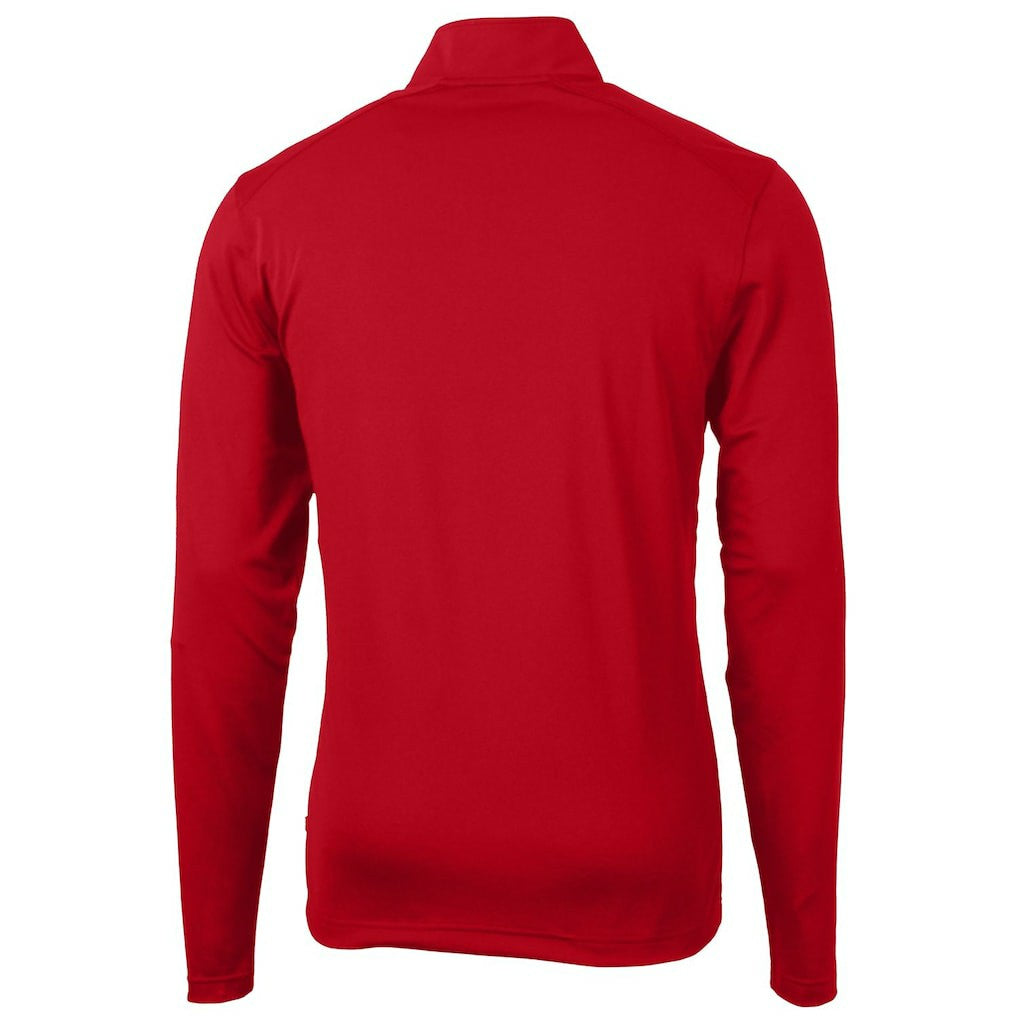 Buffalo Bills Cutter & Buck Throwback Logo Virtue Eco Pique Recycled Quarter-Zip Pullover Top - Red online