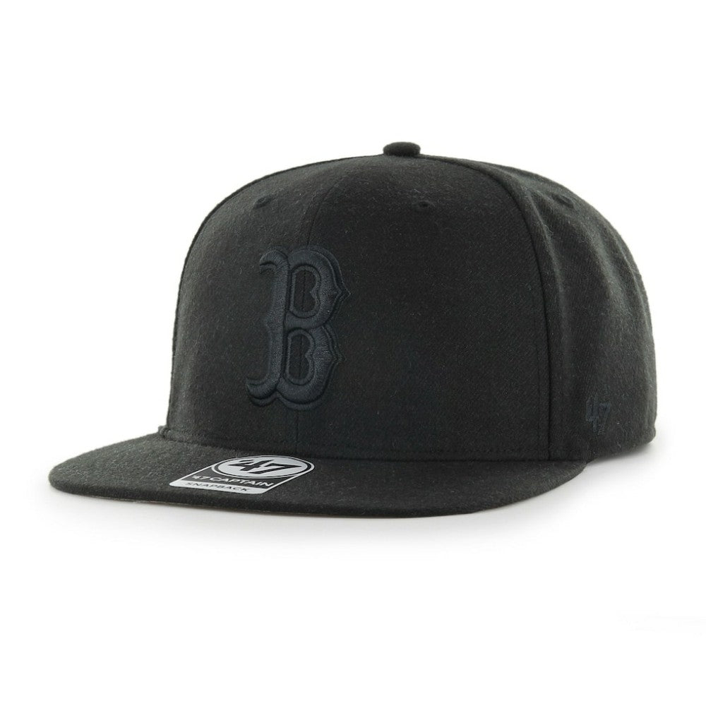 Boston Red Sox Primary Team Logo Snapback Adjustable Hat - Black | 47 brand