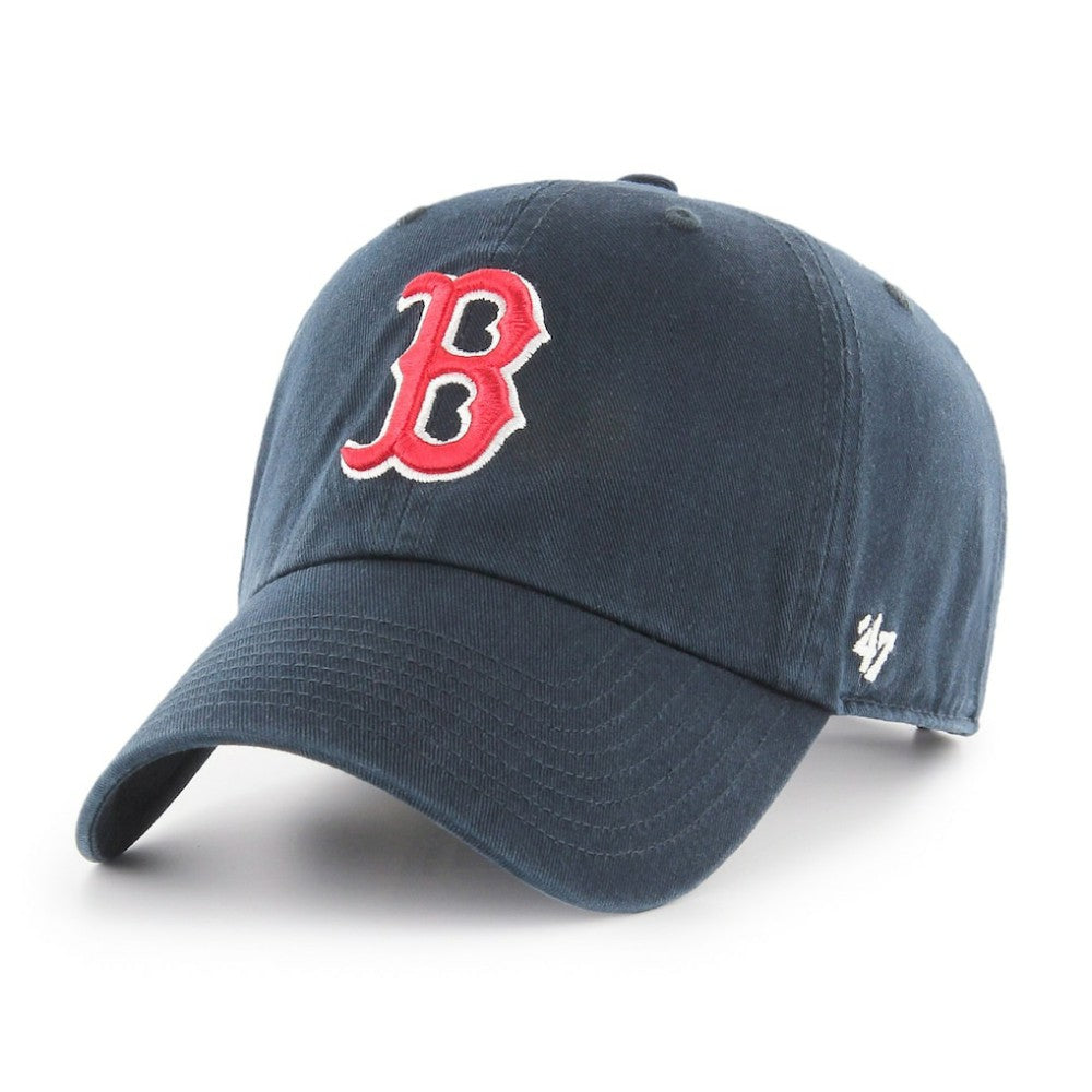 Boston Red Sox Primary Team Logo Clean Up Adjustable Hat - Navy | 47 brand
