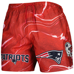 New England Patriots Pro Standard Allover Marble Print Shorts - Red discount