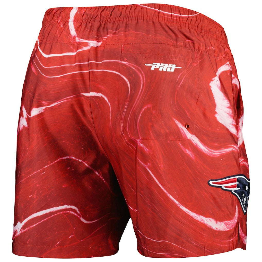 New England Patriots Pro Standard Allover Marble Print Shorts - Red discount
