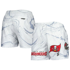 Tampa Bay Buccaneers Pro Standard Allover Marble Print Shorts - White discount