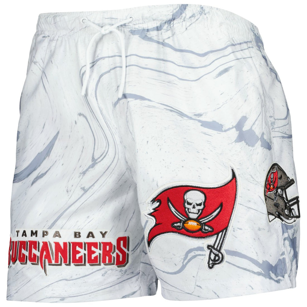 Tampa Bay Buccaneers Pro Standard Allover Marble Print Shorts - White discount