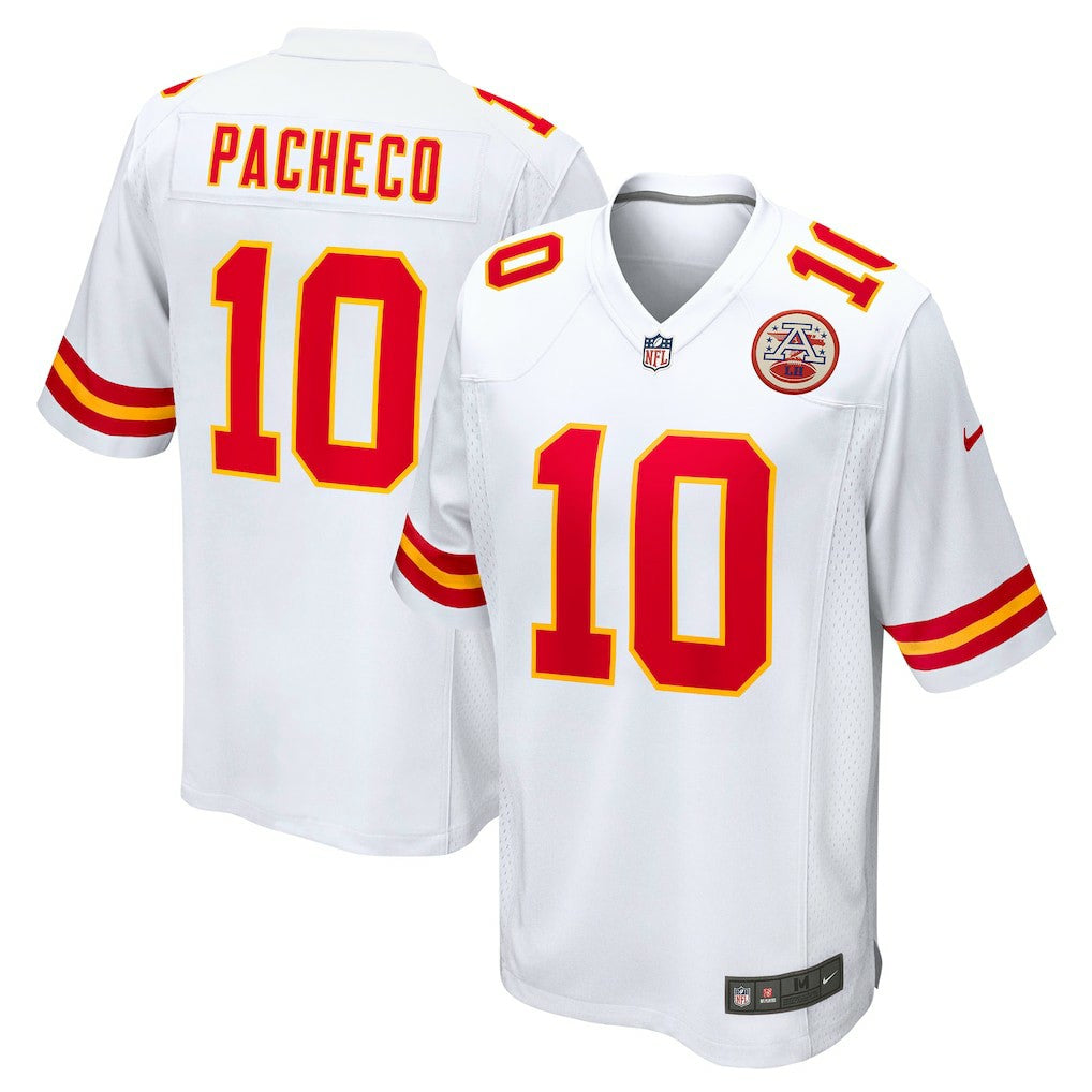 Isiah Pacheco Kansas City Chiefs Away Game Player Jersey - White | Nike outlet