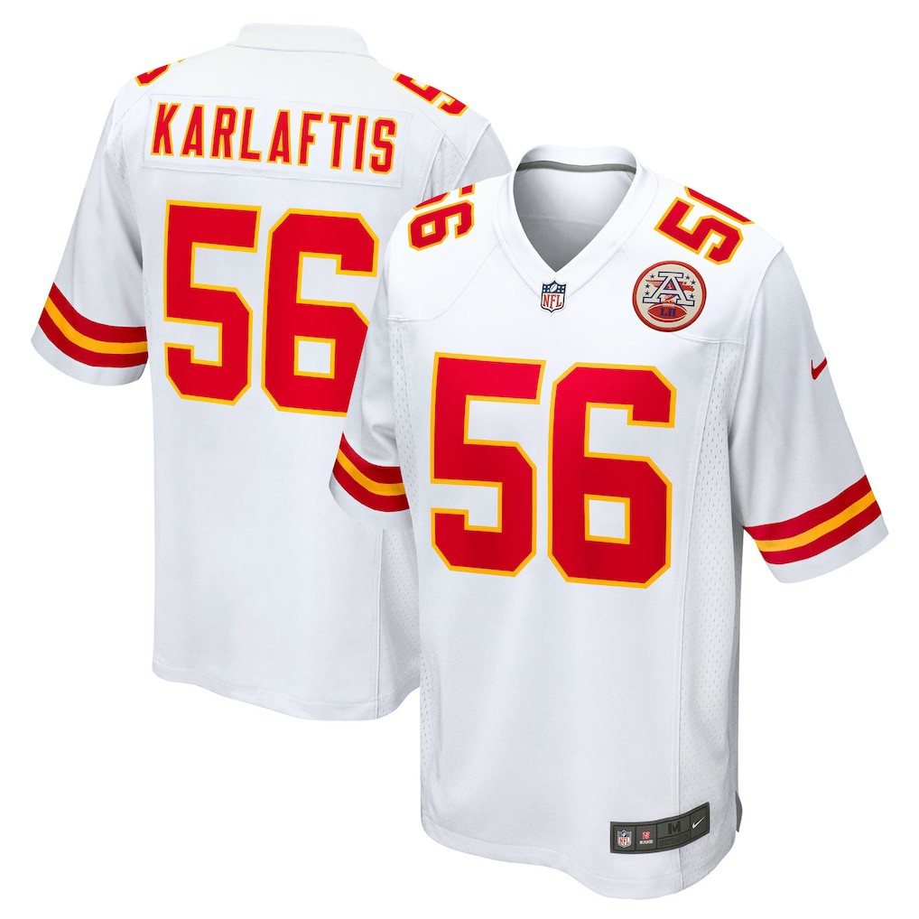 George Karlaftis Kansas City Chiefs Away Game Player Jersey - White | Nike sale
