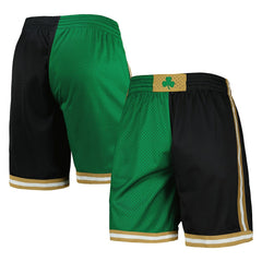 Boston Celtics Hardwood Classics 2007 Split Swingman Shorts - Kelly Green/Black | Mitchell & Ness online