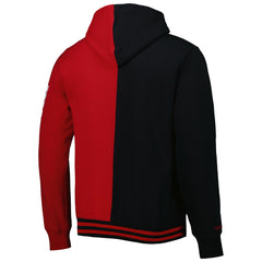Miami Heat Hardwood Classics Split Pullover Hoodie - Black/Red | Mitchell & Ness sale