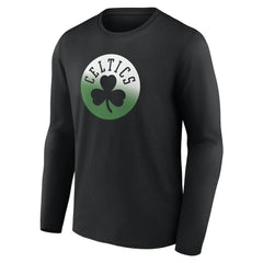 Boston Celtics Gradient Logo Long Sleeve T-Shirt - Black shop