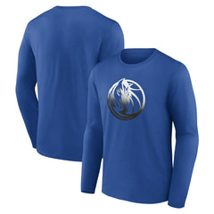 Dallas Mavericks Gradient Logo Long Sleeve T-Shirt sale - Blue outlet