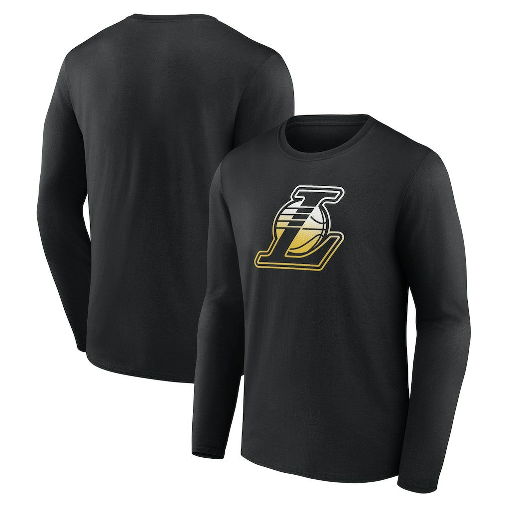 Los Angeles Lakers Gradient Logo Long Sleeve T-Shirt - Black online