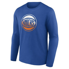 New York Knicks Gradient Logo Long Sleeve T-Shirt - Blue sale