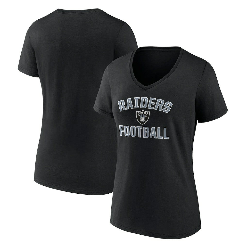 Las Vegas Raiders Victory Arch V-Neck T-Shirt - Black for sale