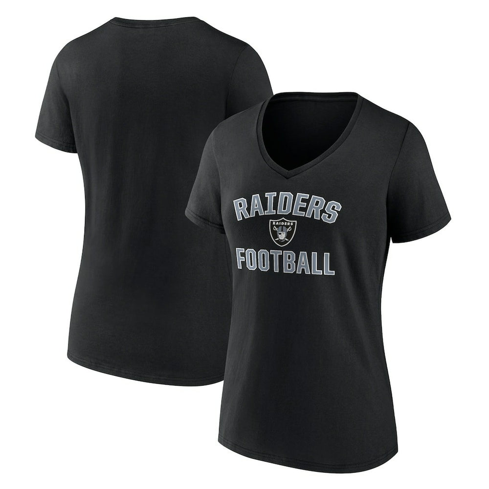 Las Vegas Raiders Victory Arch V-Neck T-Shirt - Black for sale