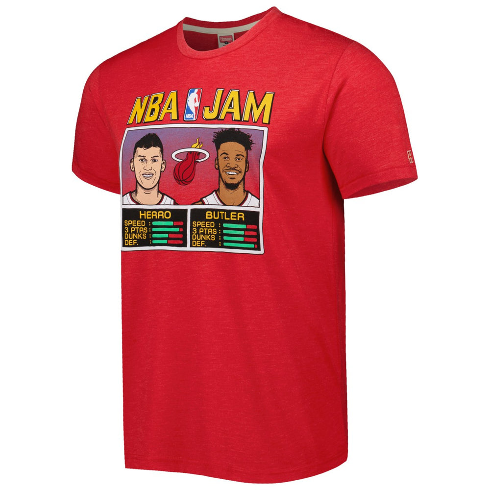Tyler Herro & Jimmy Butler Miami Heat Homage NBA Jam Tri-Blend T-Shirt - Red outlet