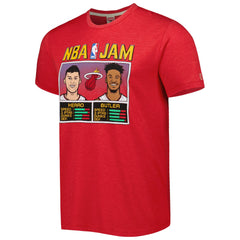 Tyler Herro & Jimmy Butler Miami Heat Homage NBA Jam Tri-Blend T-Shirt - Red outlet