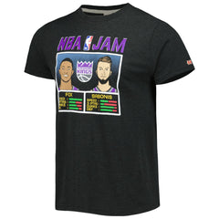 De'Aaron Fox & Domantas Sabonis Sacramento Kings Homage NBA Jam Tri-Blend T-Shirt - Charcoal shop