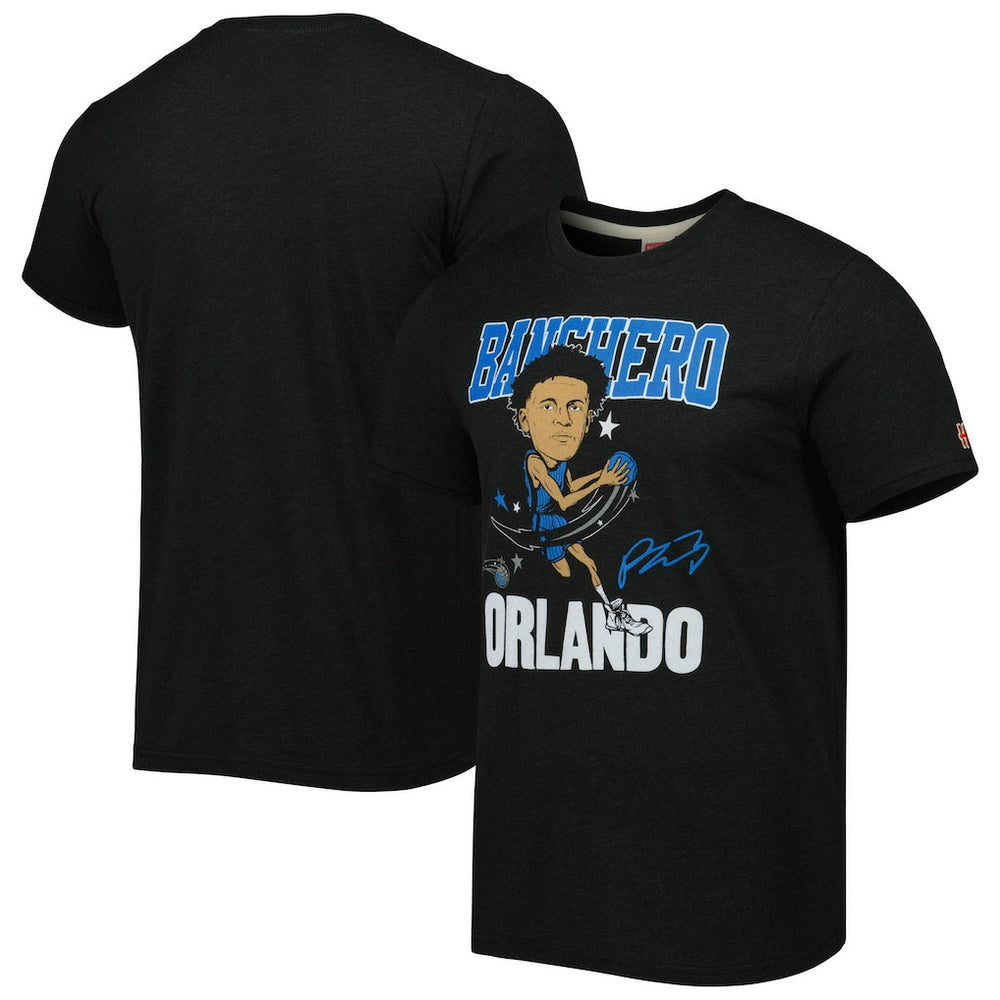 Paolo Banchero Orlando Magic Homage Caricature Tri-Blend T-Shirt - Charcoal on sale