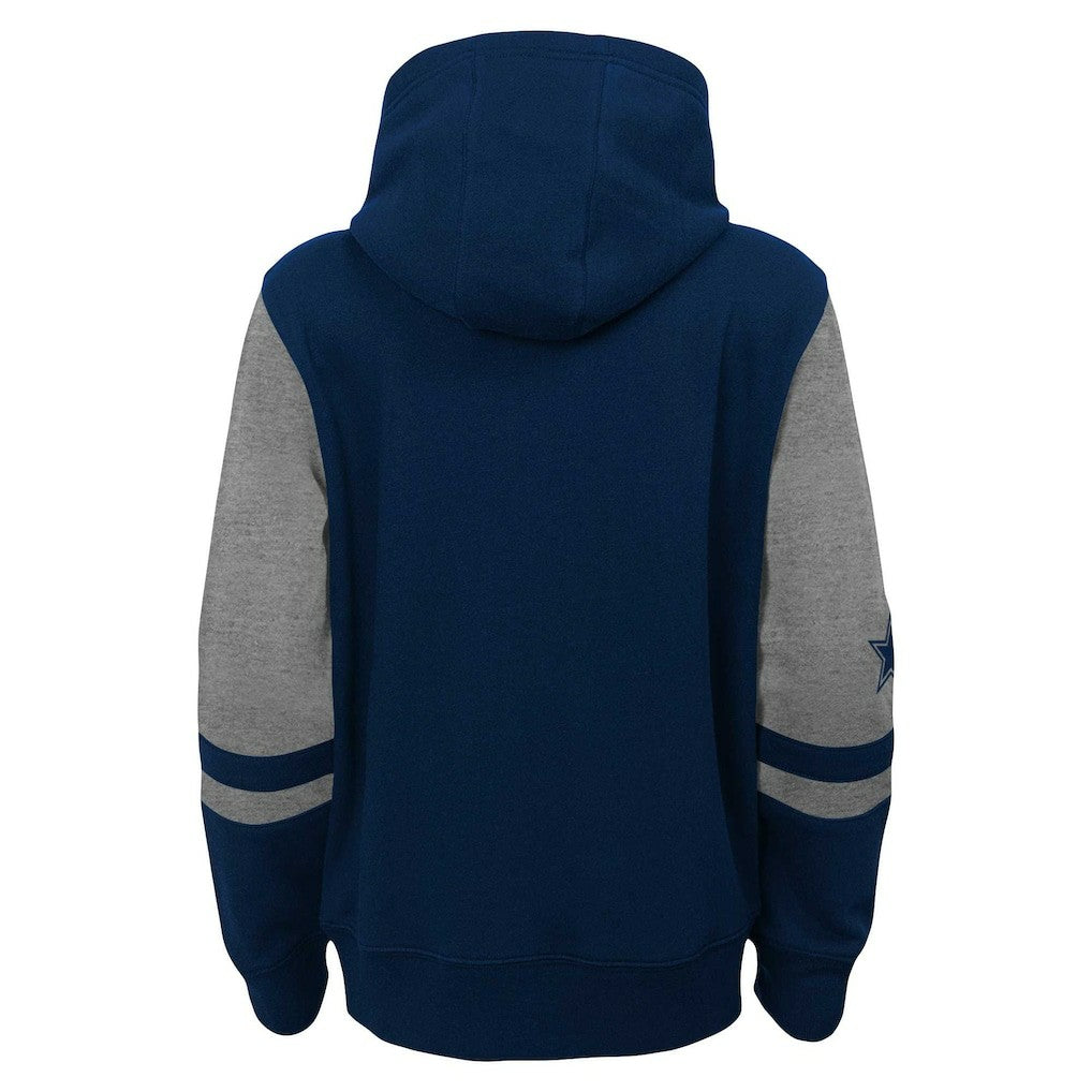 Dallas Cowboys Youth Colorblock Full-Zip Hoodie - Navy online