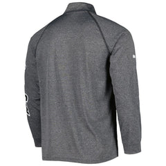 Chicago White Sox Stitches Wordmark Raglan Quarter-Zip Top - Heather Gray