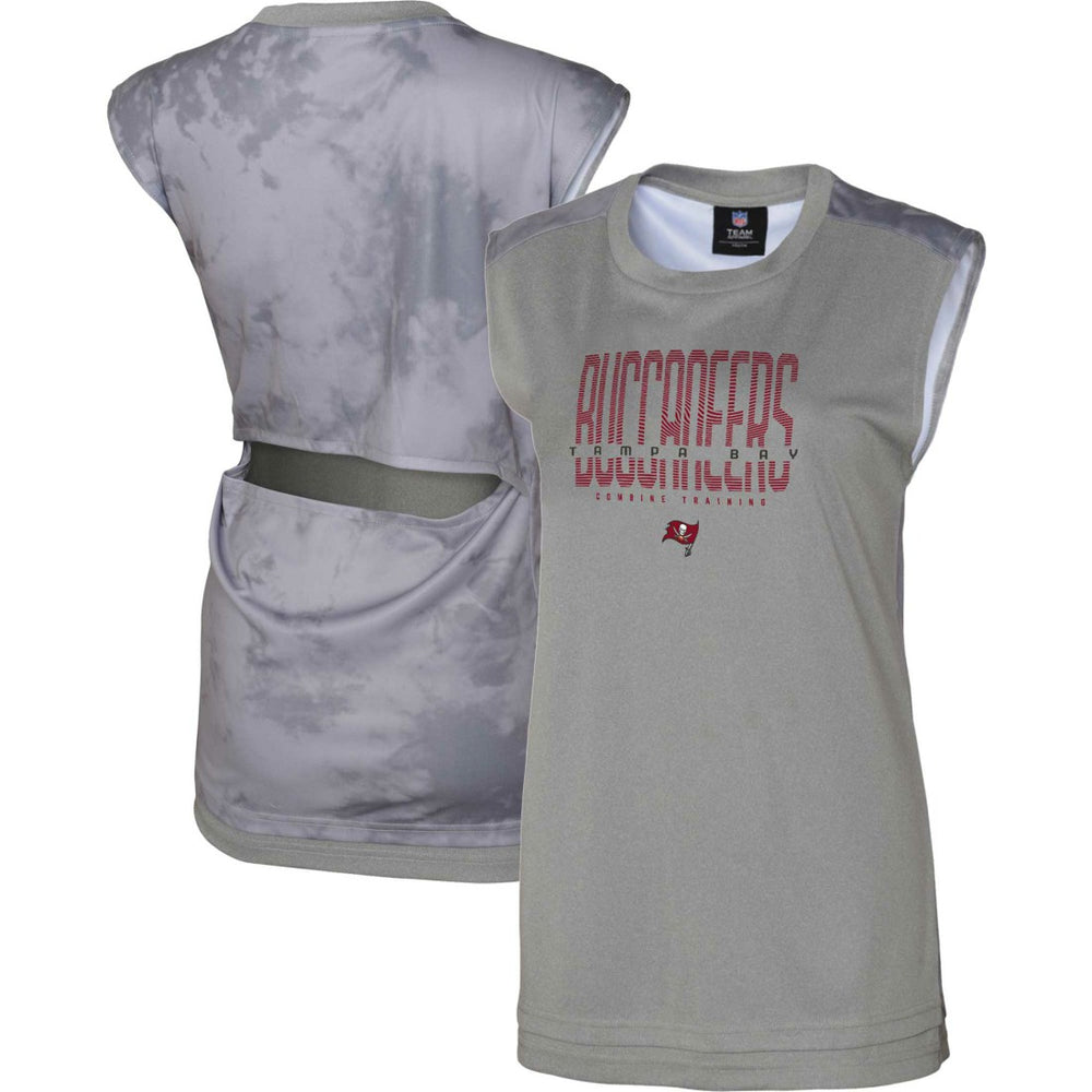Tampa Bay Buccaneers Women's No Sweat Tank Top - Gray discount