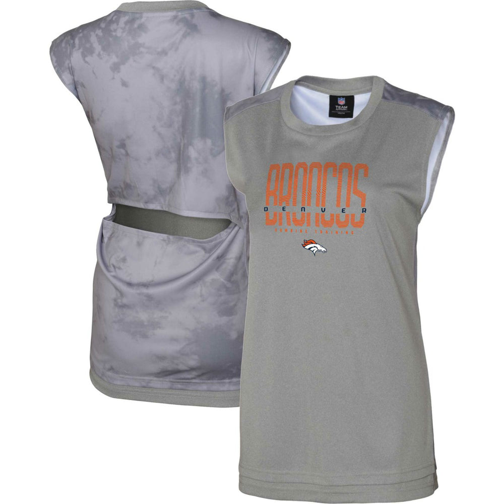 Denver Broncos Women's No Sweat Tank Top - Gray cheap