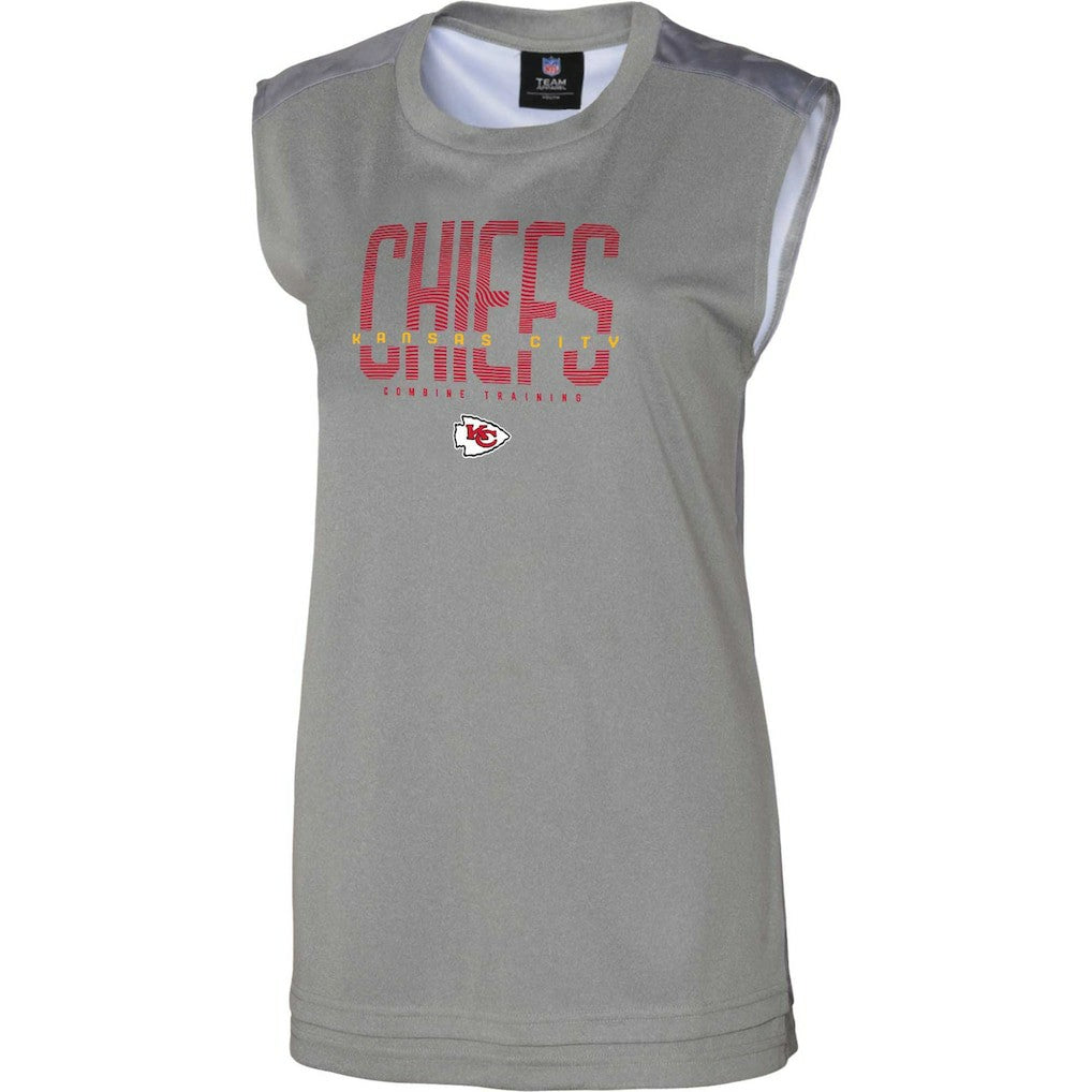 Kansas City Chiefs Women's No Sweat Tank Top - Gray for sale