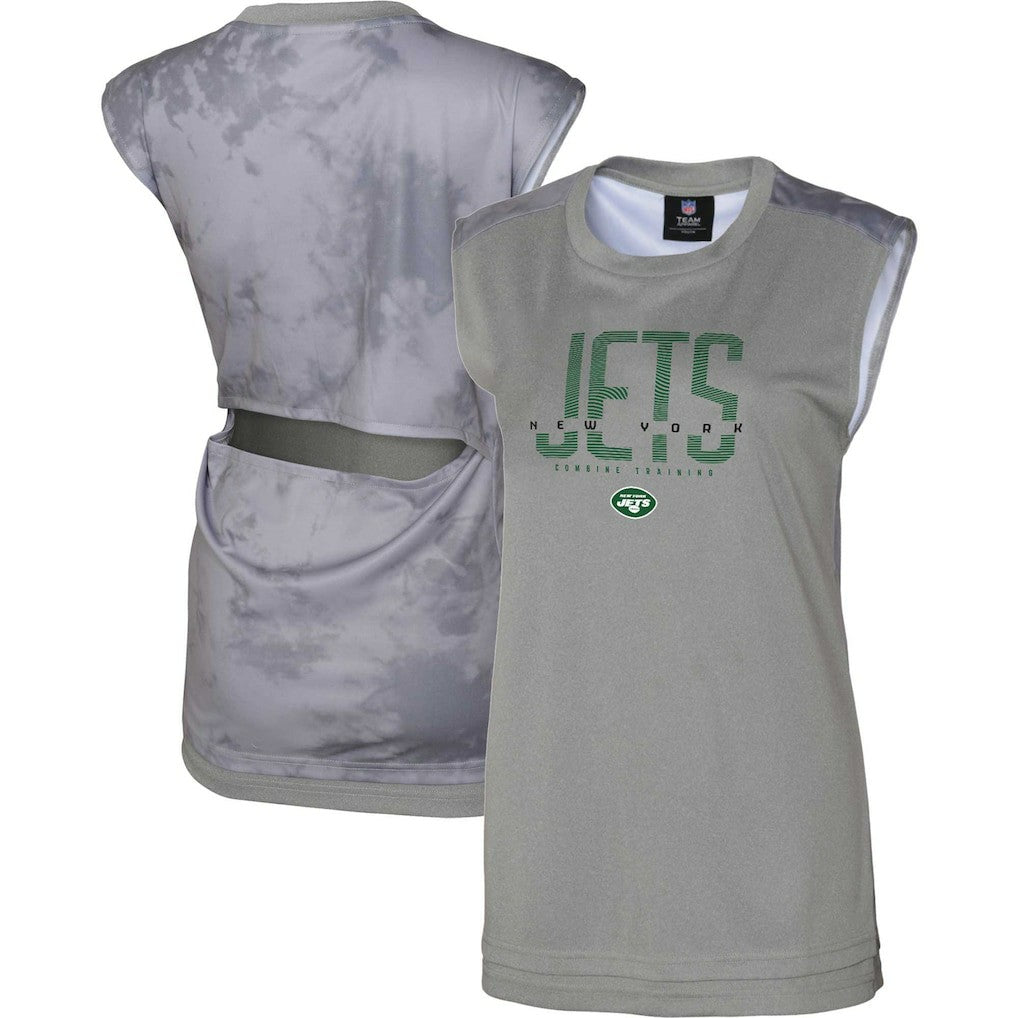 New York Jets Women's No Sweat Tank Top - Gray cheap