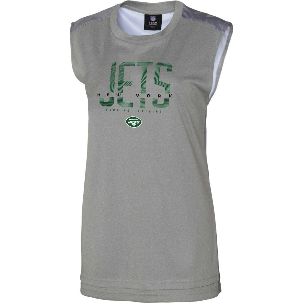 New York Jets Women's No Sweat Tank Top - Gray cheap