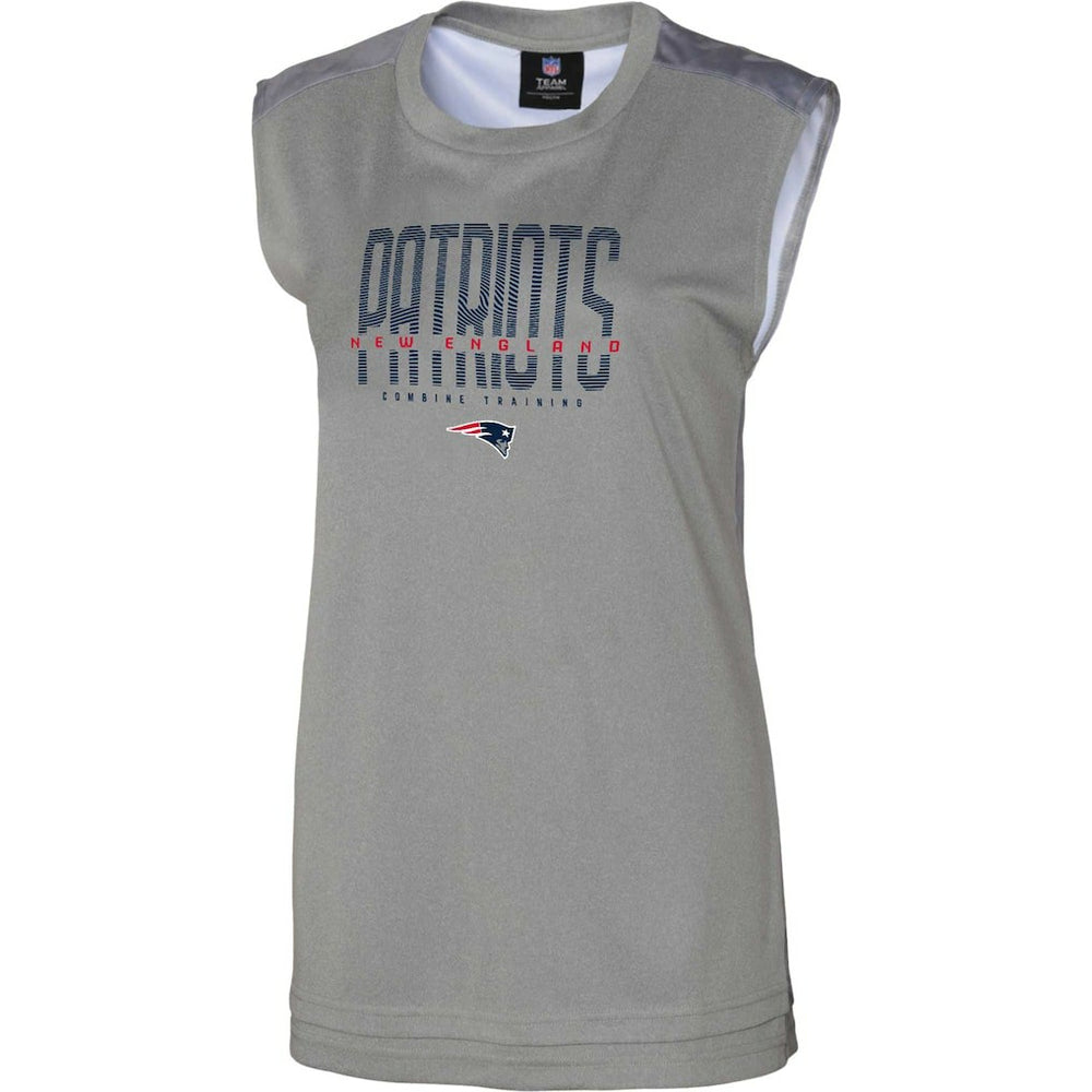 New England Patriots Women's No Sweat Tank Top - Gray on sale