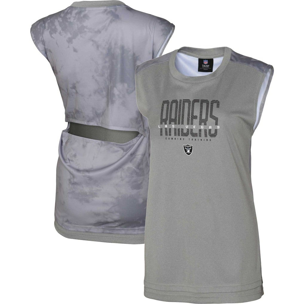 Las Vegas Raiders Women's No Sweat Tank Top - Gray cheap