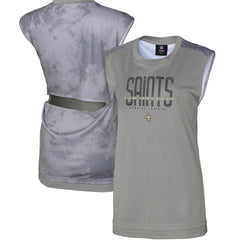 New Orleans Saints Women's No Sweat Tank Top - Gray online