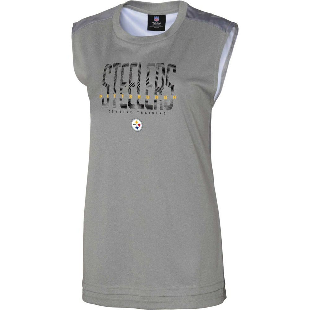 Pittsburgh Steelers Women's No Sweat Tank Top - Gray outlet