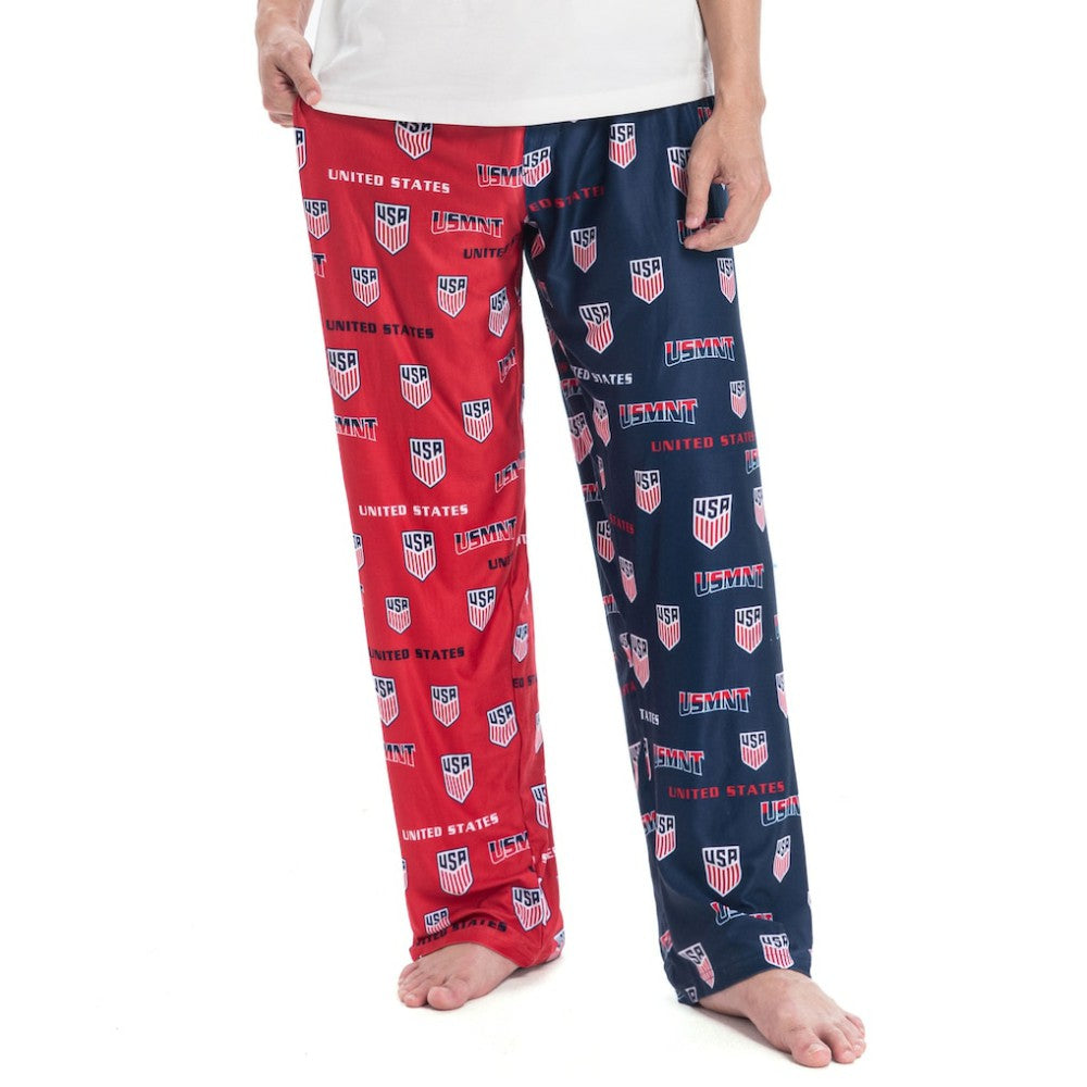 USMNT Concepts Sport Breakthrough Split Design Knit Sleep Pants - Navy/Red sale