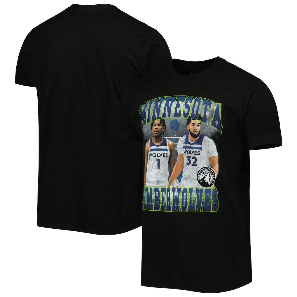 Anthony Edwards & Karl-Anthony Towns Minnesota Timberwolves Stadium Essentials Unisex Player Duo T-Shirt - Black outlet