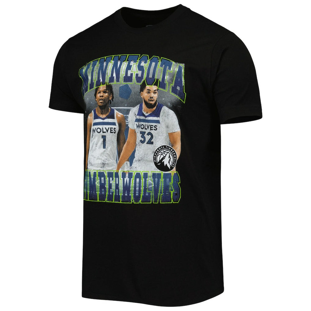 Anthony Edwards & Karl-Anthony Towns Minnesota Timberwolves Stadium Essentials Unisex Player Duo T-Shirt - Black outlet