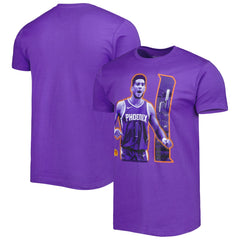 Devin Booker Phoenix Suns Stadium Essentials Unisex Player Skyline T-Shirt - Purple sale