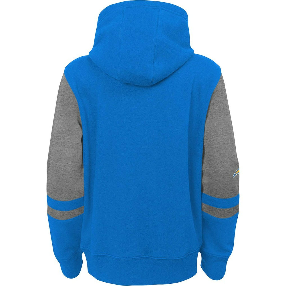 Los Angeles Chargers Preschool Stadium Color Block Full-Zip Hoodie - Powder Blue on sale