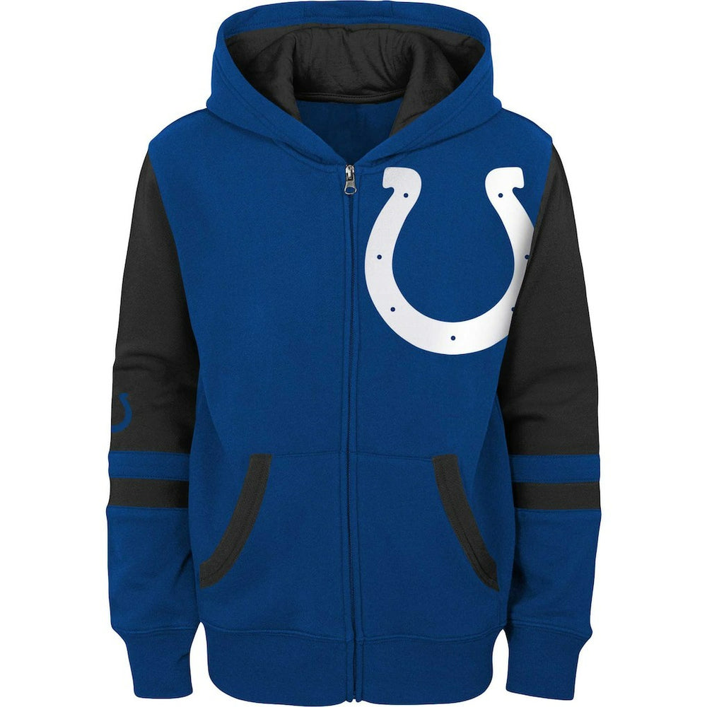 Indianapolis Colts Preschool Stadium Color Block Full-Zip Hoodie - Royal discount