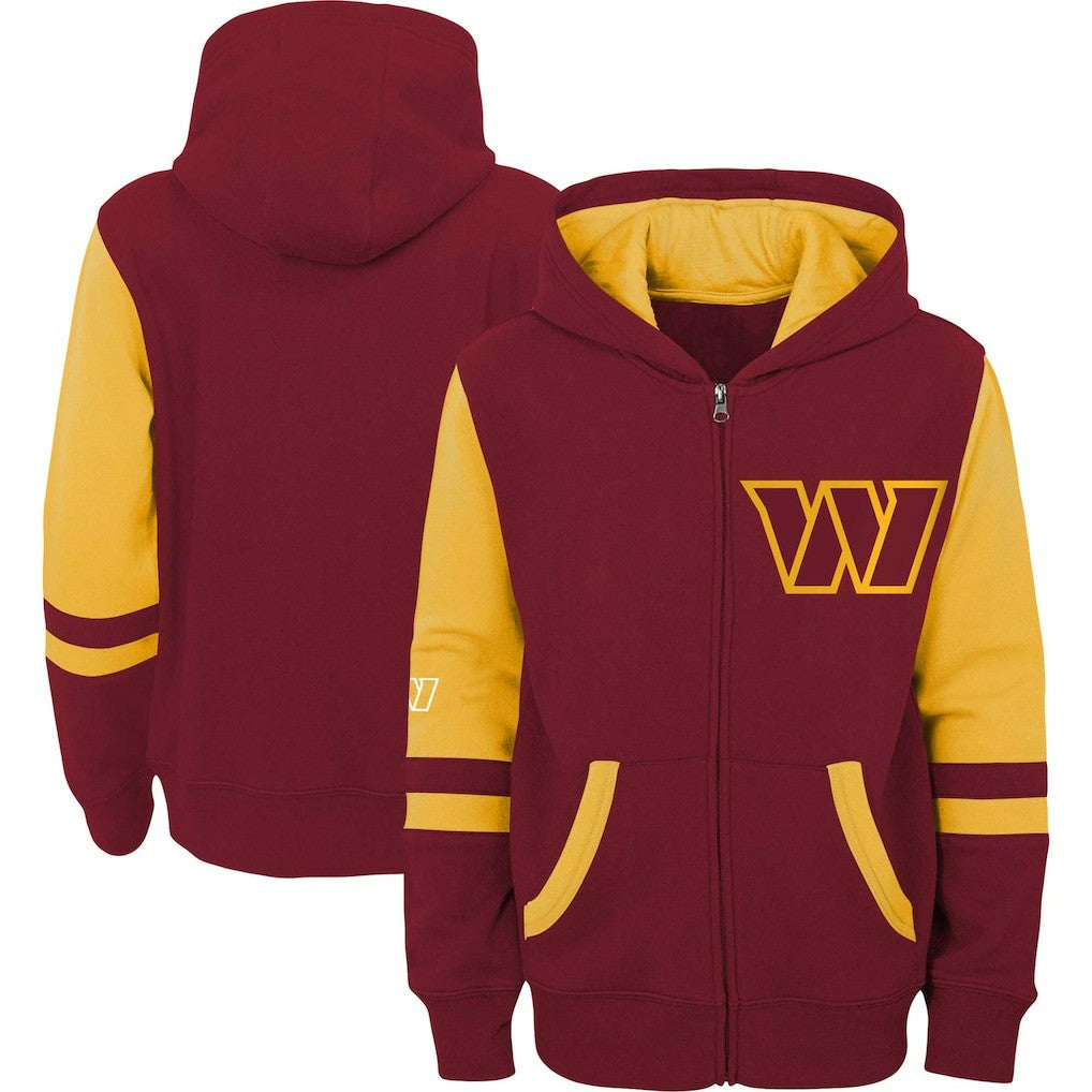Washington Commanders Preschool Stadium Color Block Full-Zip Hoodie - Burgundy cheap