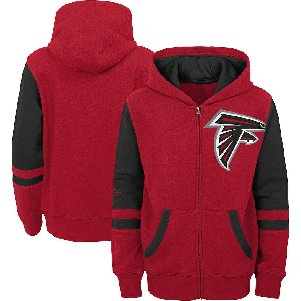 Atlanta Falcons Preschool Stadium Color Block Full-Zip Hoodie - Red for sale