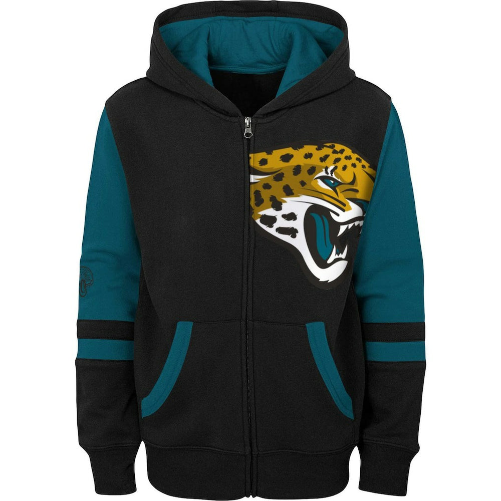 Jacksonville Jaguars Preschool Stadium Color Block Full-Zip Hoodie - Black cheap